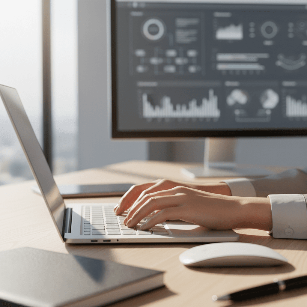 Step-by-step guidance on laptop screen